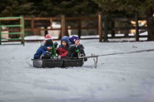 snow sledding near me