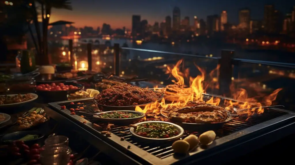 image of middle eastern foods being cooked and prepared by a chef in a middle eastern restaurant