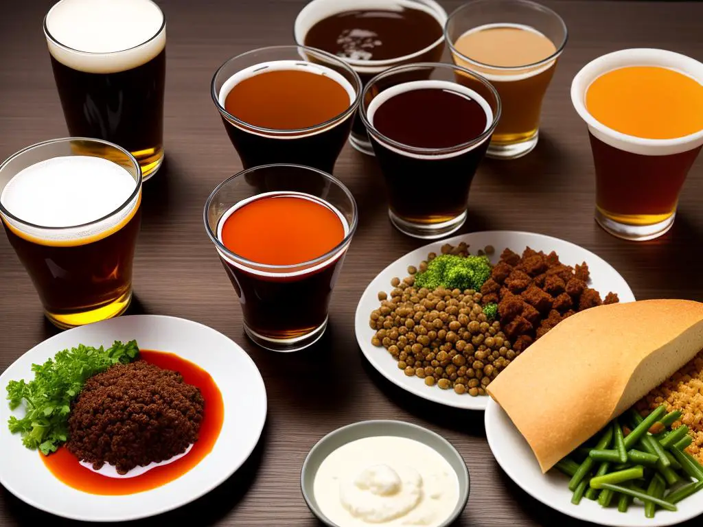 A diverse assortment of traditional Michigan dishes and a flight of locally brewed craft beers.