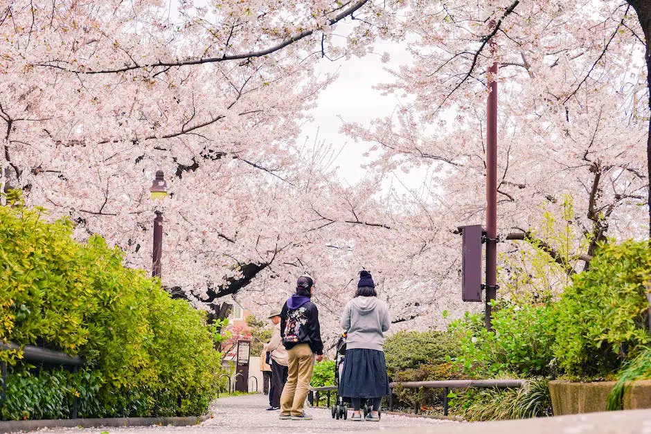 Image of people enjoying the Michigan Cherry Festival, with cherry trees in the background.