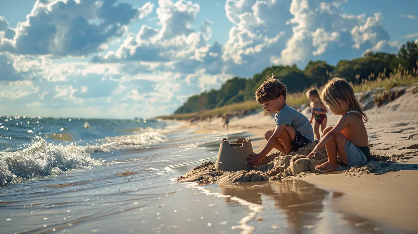 image of kids at south haven beaches