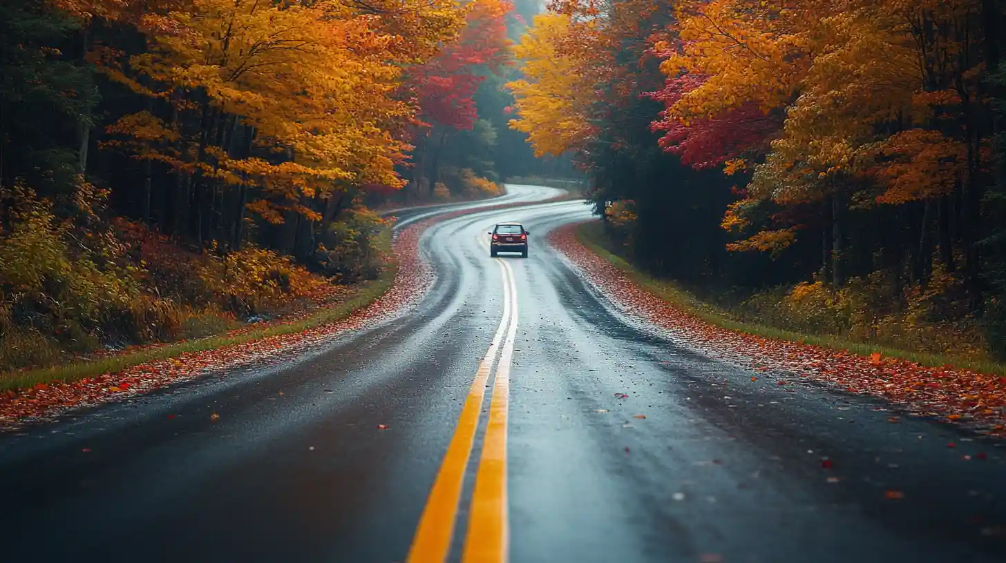 fall color drive in michigan M22