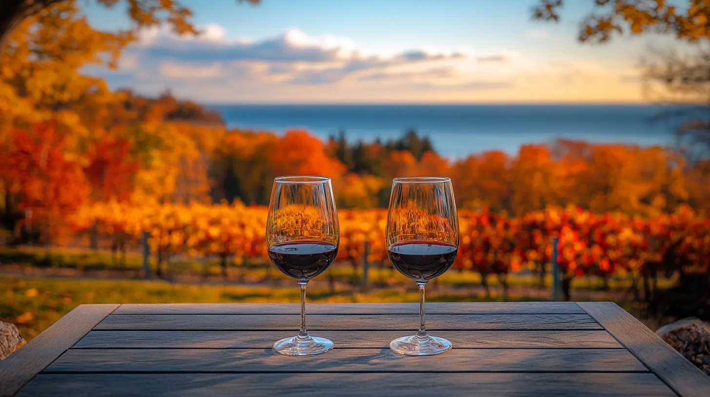 image of a winery fall getaway in michigan