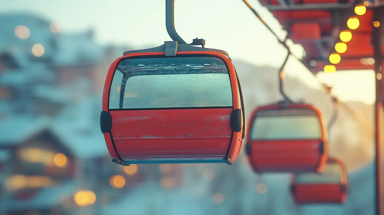 ski lift at ski resort