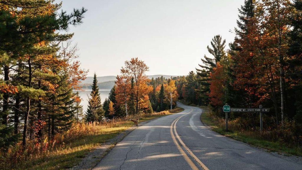image of porcupine mountains route scenic drive
