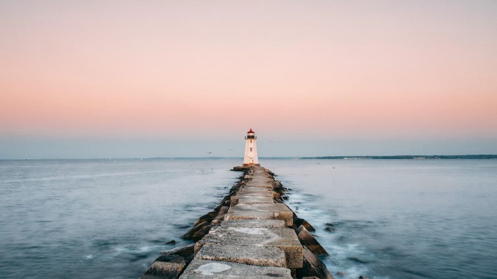michigan the thumb destination rocky shore lighthouse